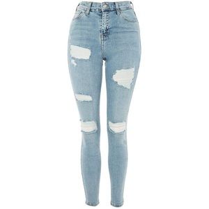 Topshop Moto Super Ripped Jamie Jeans
